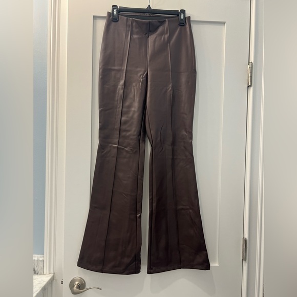 a new day Pants - Burgundy faux leather pants